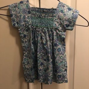 Bonpoint blue floral dress